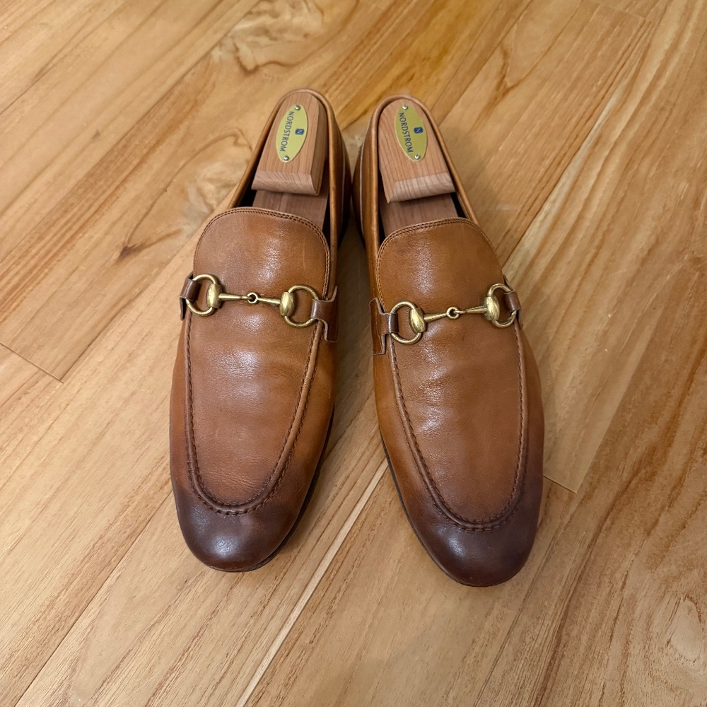 GUCCI -  Men's Jordaan Leather Loafers Pre-owned